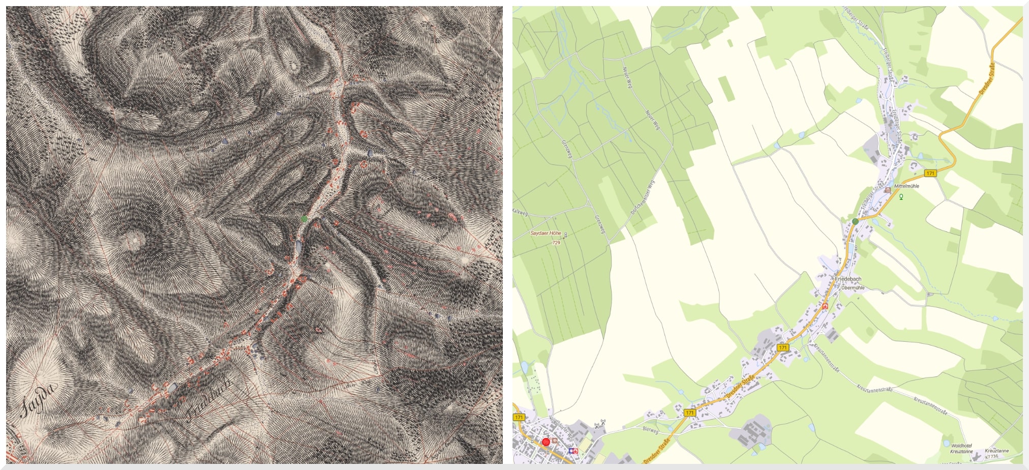 Historisches Bild von Friedebach