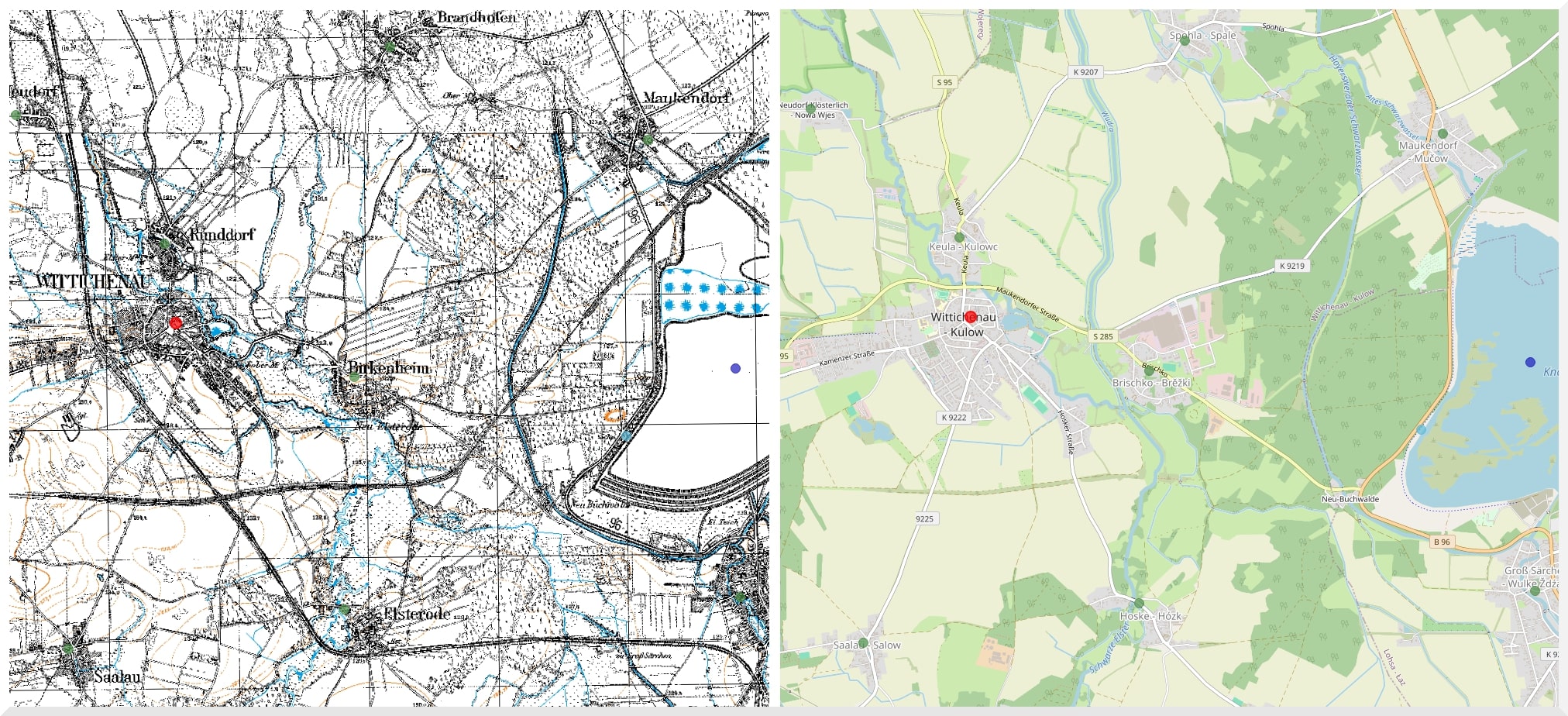 Historisches Bild von Wittichenau